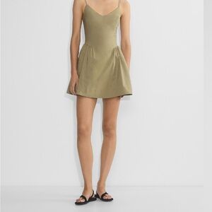 Elegant Olive Green Women's Dress
